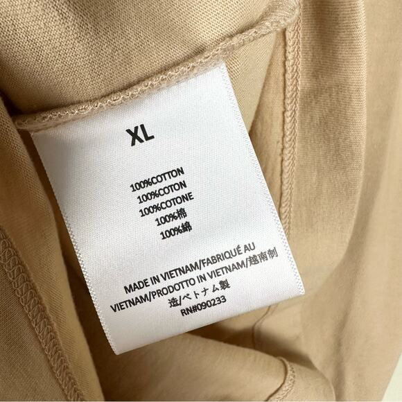 Essentials Fear of God Beige Logo Tee Short Sleeve XL - Picture 6 of 7